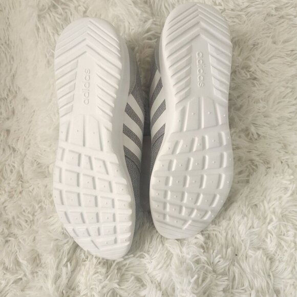 NWT Adidas QT Racer 2.0 Womens Sneakers Size 9 Gray/white Cloudfoam comfort - Picture 3 of 6
